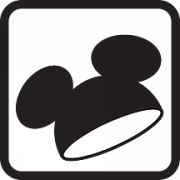 The original logo for Mickey ears that can be purchased inside the Walt Disney World Resort.