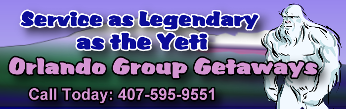 Our service is as legendary as the Yeti. Call Orlando Group Getaways today!