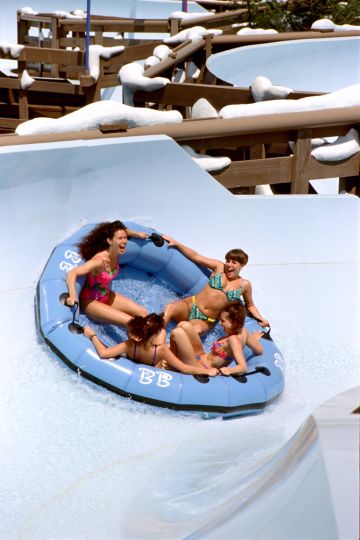 Teamboat Springs at Disney’s Blizzard Beach is a family ride. Cheap tickets for Blizzard Beach and waterparks at orlando group getaways.