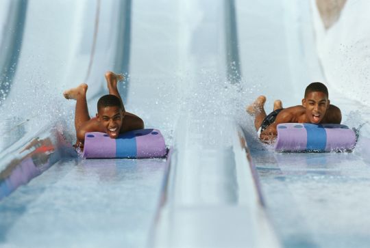 Toboggan Racers at Disney’s Blizzard Beach waterpark. Get group discount tickets for Blizzard Beach at Orlando Group getaways.