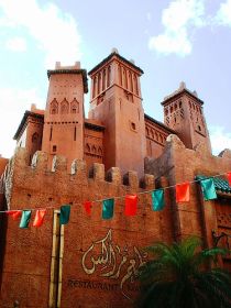 A picture of the Morrocco pavillion at the EPCOT theme park at Walt Disney World resort.