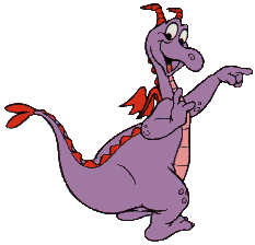 Figment is the mascot for the EPCOT theme park located at the Walt Disney World resort.