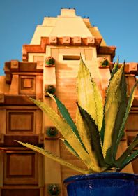 A beautiful day at Mexico inside the EPCOT theme park.