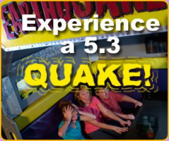 Experience an earthquake exhibit at wonderworks, you can get group discounts.