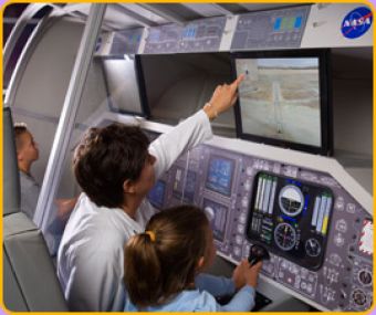 Land the space shuttle is an exhibit at wonderworks in orlando. get group discount tickets from orlando group getaways.