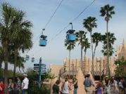 Skyride at Busch Gardens is a great way to get around the theme park.
