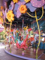 Islands of Adventure is home to the Caroseussel located in Dr. Suess Land.