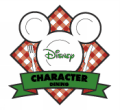 Disney character dining logo. Disney character breakfasts, disney character lunches, and disney character dinners are available.