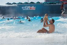 Surf lagoon inside Wet and wild water park in orlando. Orlando Group getaways offers group discount tickets to Wet and wild orlando.