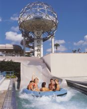 The Surge ride inside Wet and wild water park in orlando. Orlando Group getaways offers group discount tickets to Wet and wild orlando.